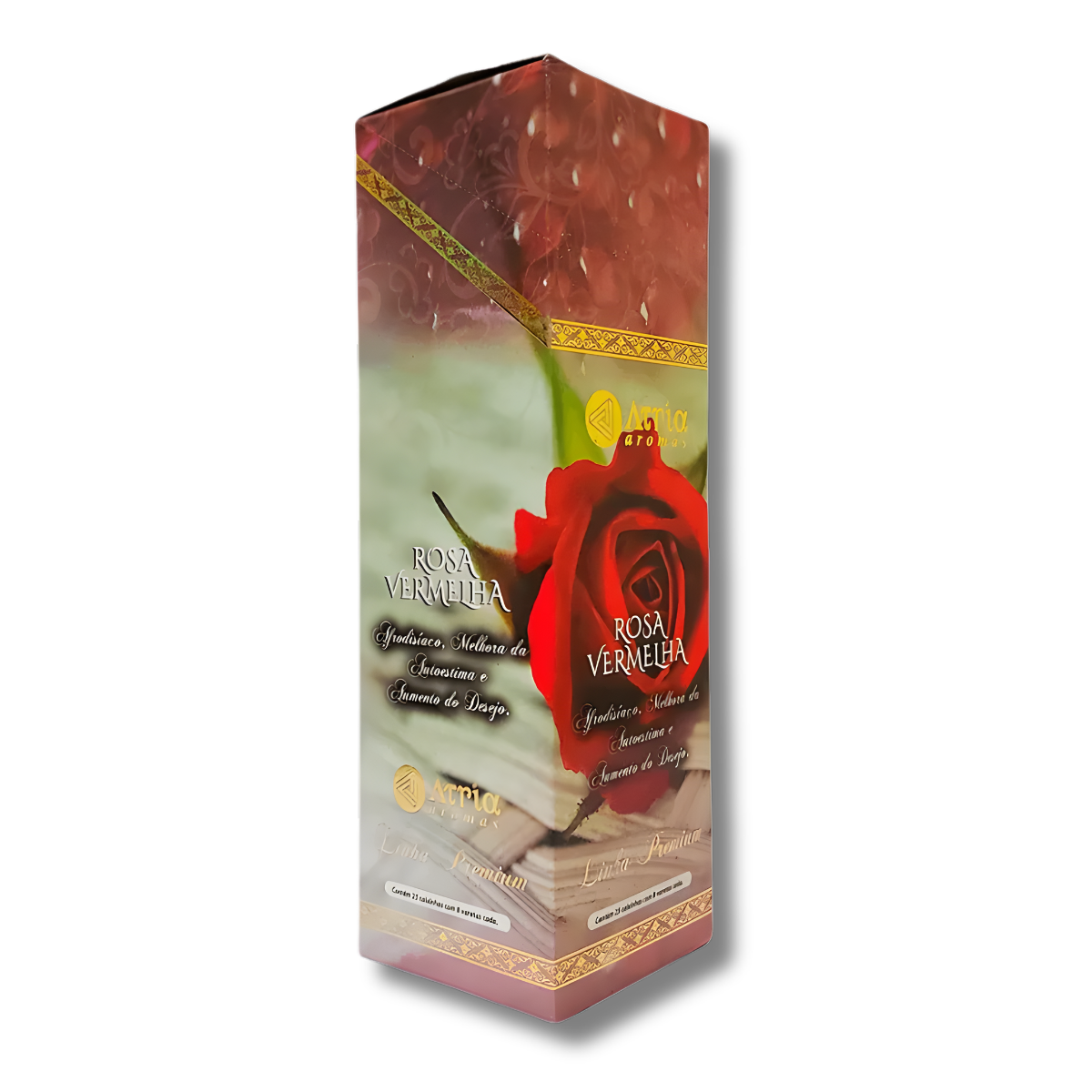 Incenso Indiano Átria 0 Carvão Rosa Vermelha