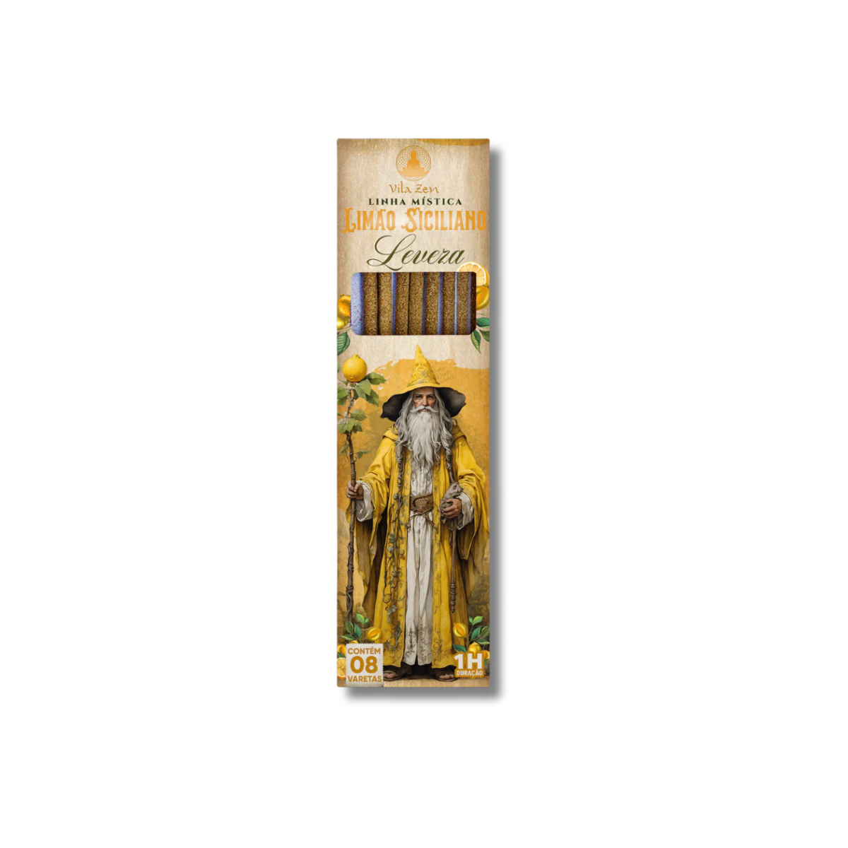 Incenso Vila Zen Natural - Linha Mística - Limão Siciliano